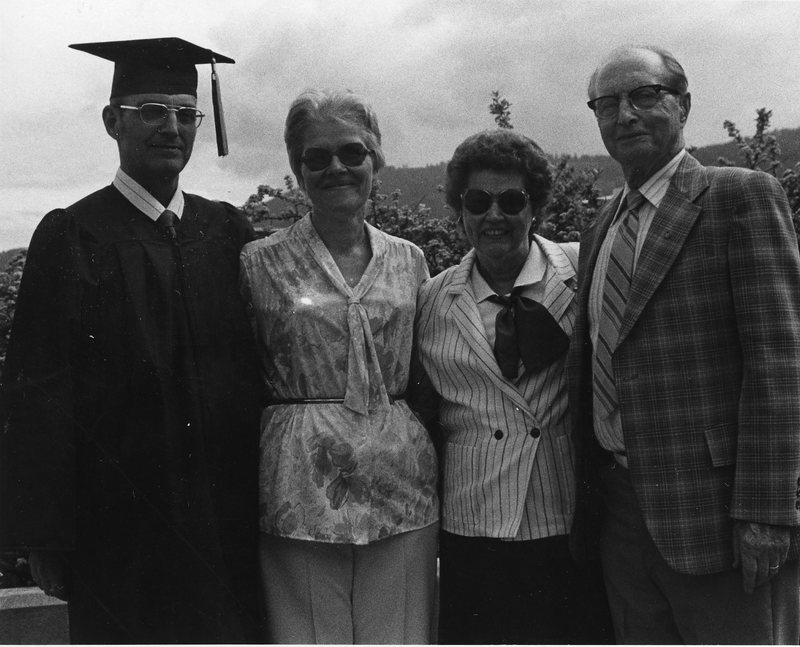 1986 Graduate with Family 1-1