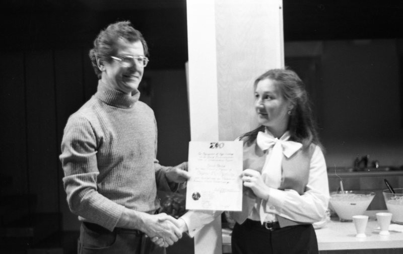 1978 Employees, Certificate Awarded to Sara Smilde 01