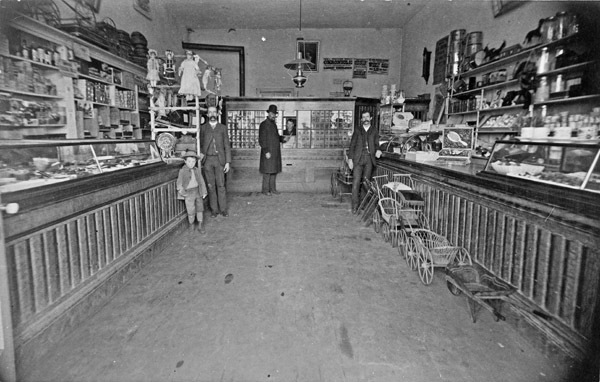 Store Interiors, Hall Bros.& P.O.