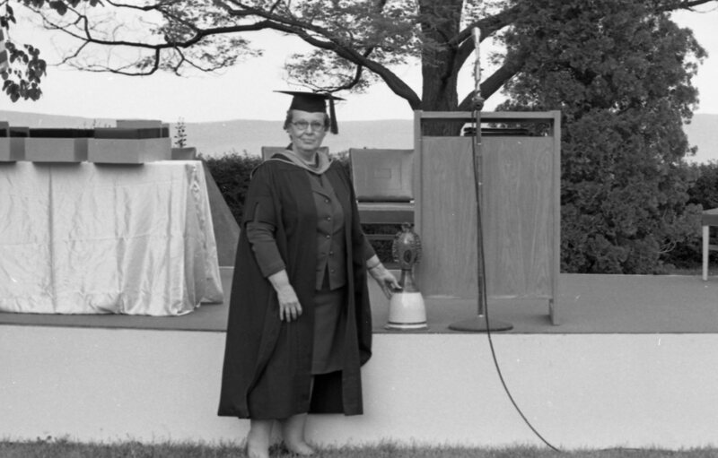 1976 Graduation, Faculty Walk 05