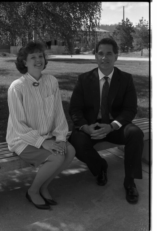 1989 Admission Recruiters, Holly Kerfoot and Saichi Oba. 01