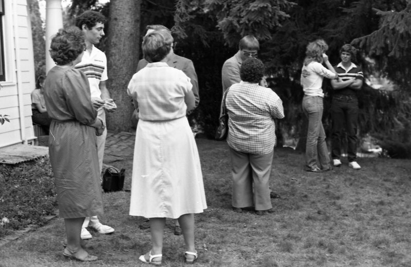 1984 Student Reception at President Gilbert's House 21