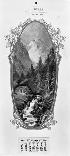 Calendar, L.J. Bibler Grocery