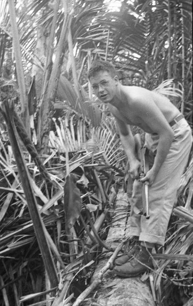 Fred Hill with Japanese Rifle 4