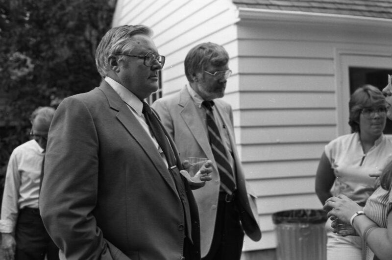 1984 Student Reception at President Gilbert's House 08