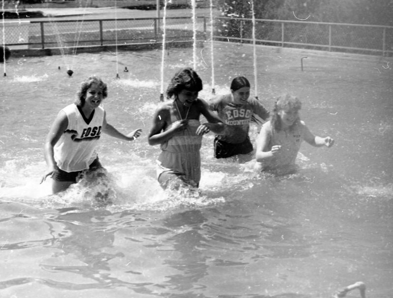 1981 Students, Fountain Swim 07