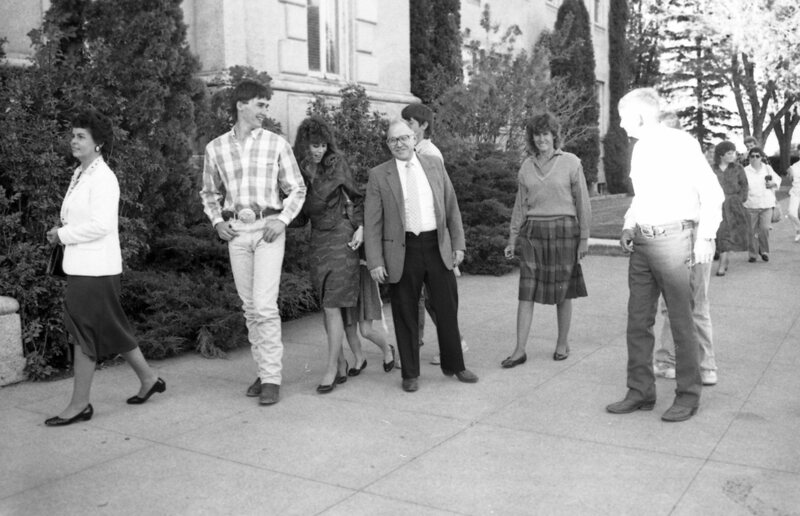 1988 Awards Assembly, Walking 02