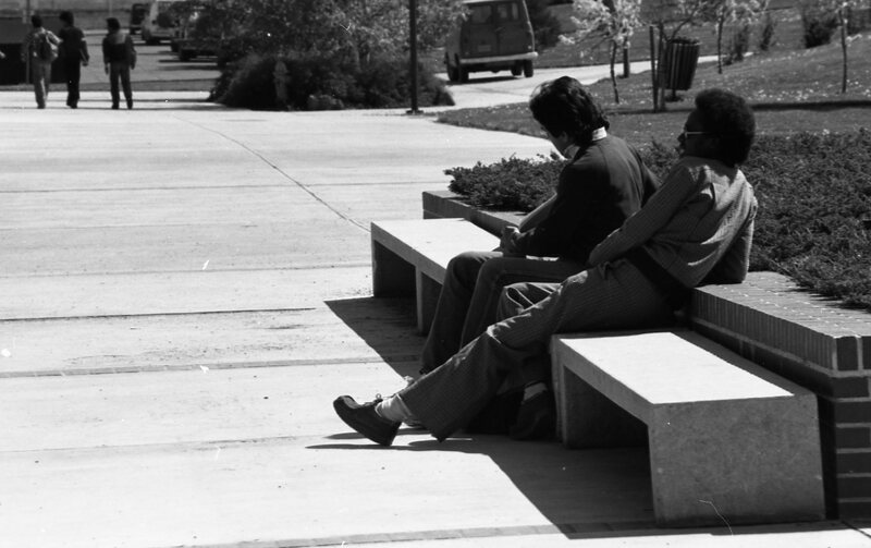 1985 Students, May Outdoor Candid Shots 26
