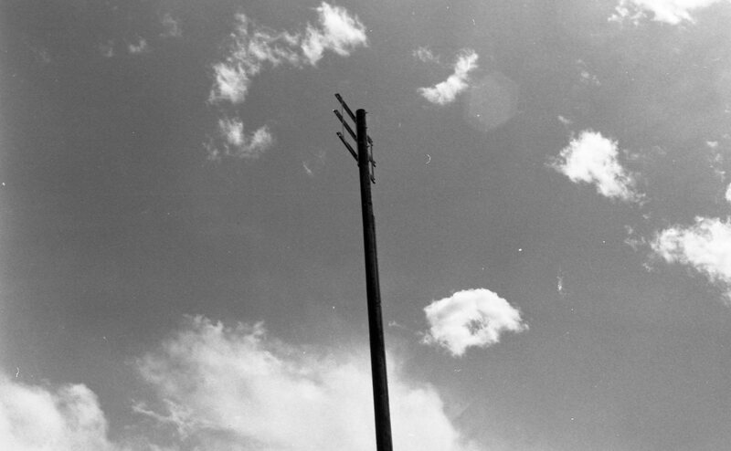 1983 Football Field, Lights Installation 02