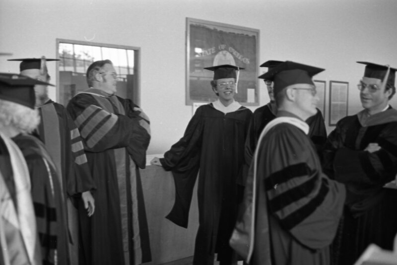1976 Graduation, Faculty Preparation 04 