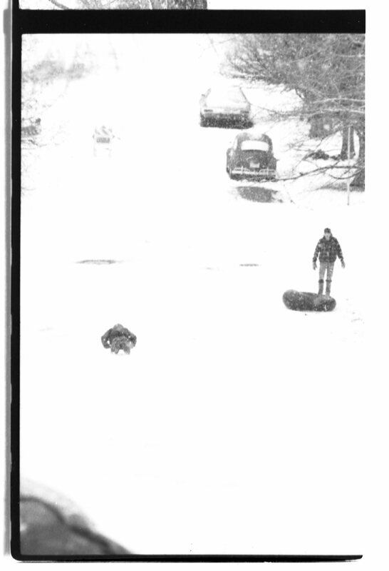 1988 Campus in Winter, Sledding 15