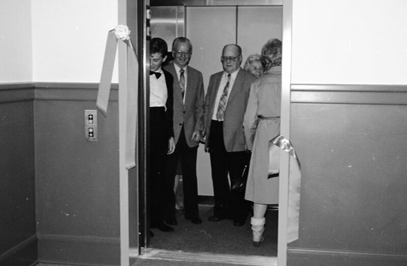 1986 New Elevator at Inlow Hall, Dedication 05
