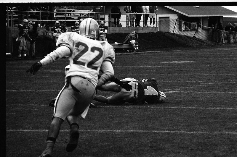 1991 Football Action, Western Oregon University at EOSC 06