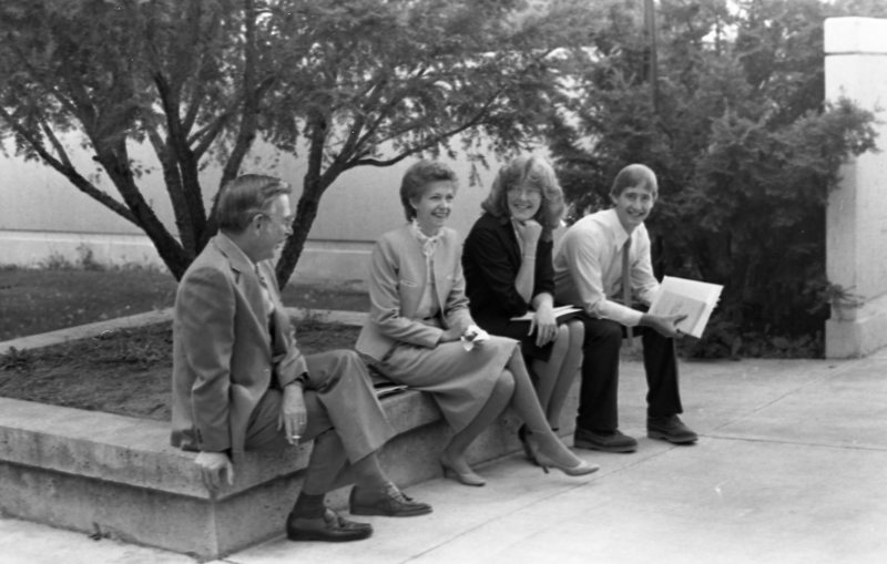 1984 Bill Wells with Students 01