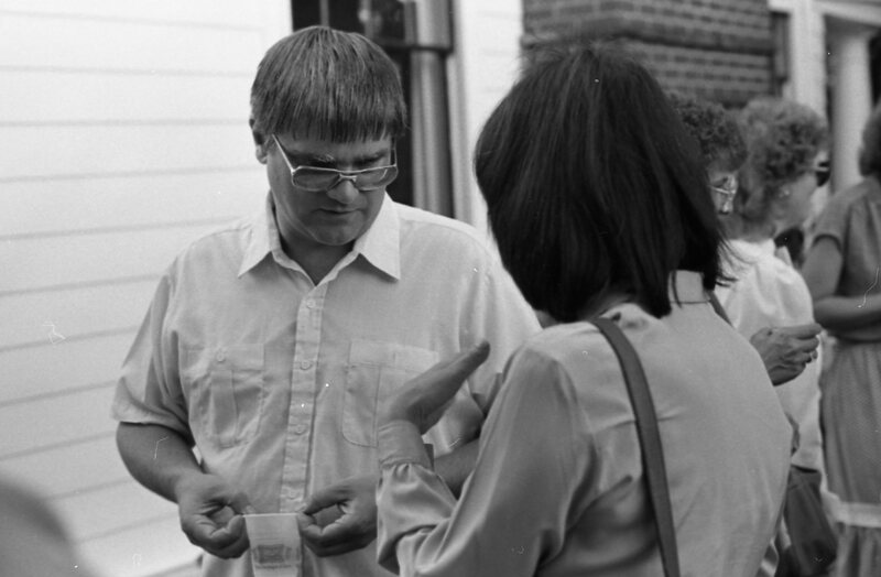 1984 School Begins, Faculty & Staff Reception at President Gilbert's House 17