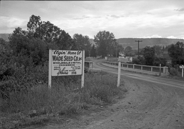 Elgin, Wade Seed Co. Sign