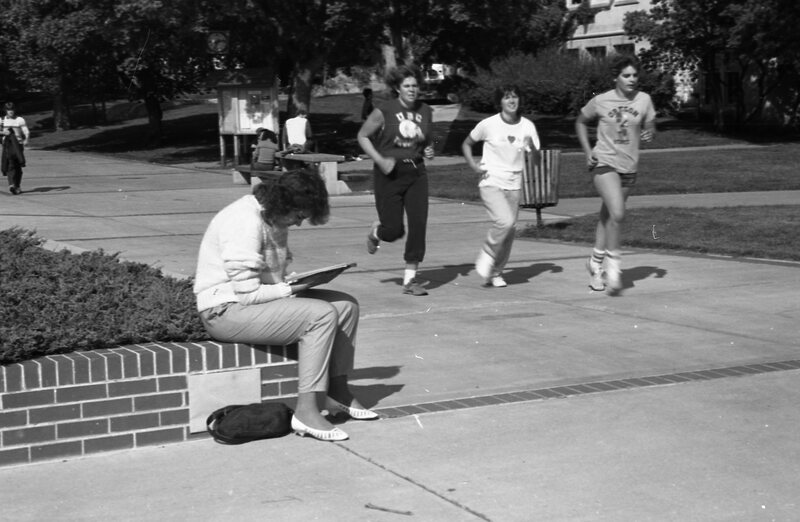 1984 Students, Outdoors, Fall Term 04