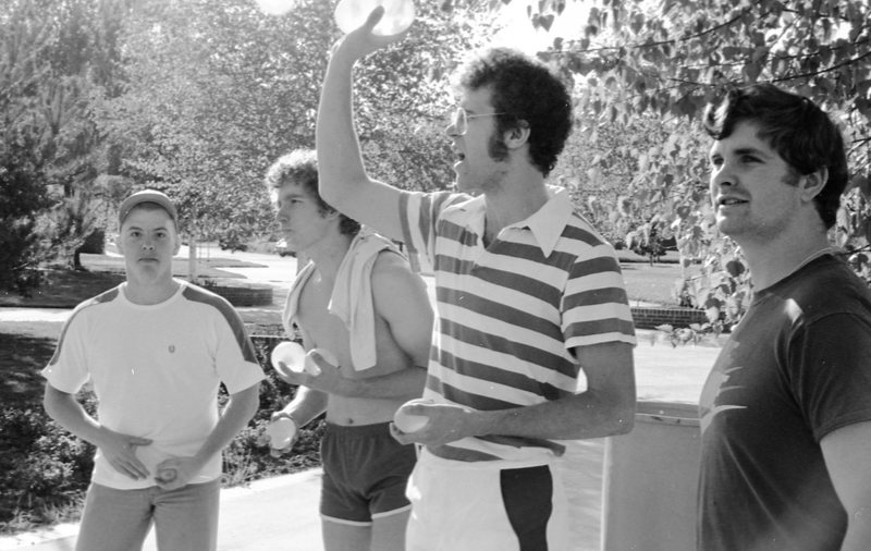 1981 Dorm Play Day & Steak Fry, Water Balloons 05