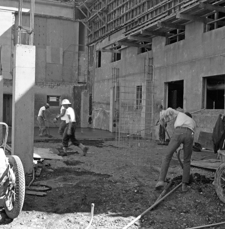1971 Walter M. Pierce Library Remodel, Cement 15