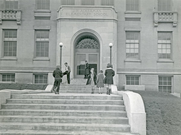 1937 Ackerman School Entrance