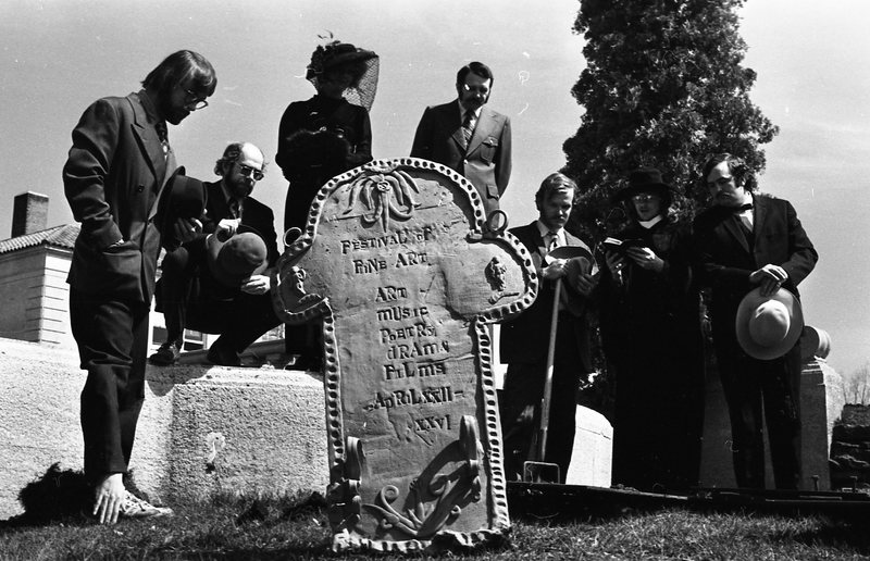 1974 Employees, Mock Funeral 01