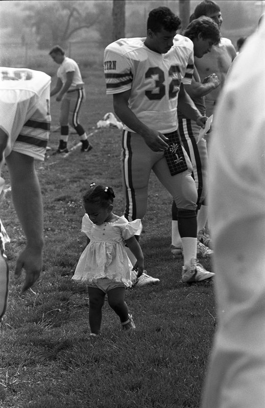 1988 Football Player, Brian Sap and Daughter 01
