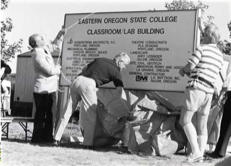 1988 Loso Hall, Groundbreaking Ceremony, Sign 03