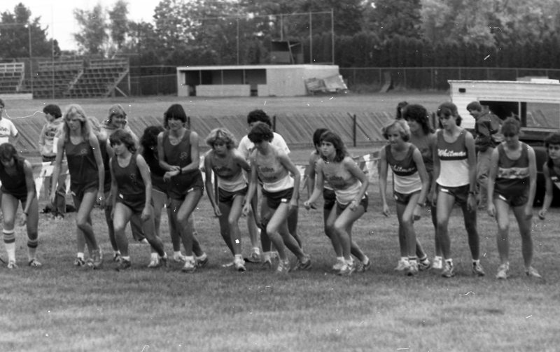 1983 Cross Country Starting Line