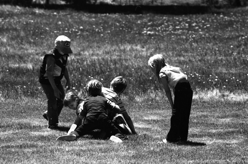 1979 Keating School, Children Playing Outdoors 09