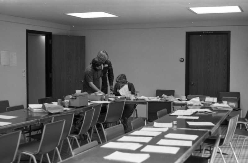 1977 Speech Tournament Set-up 2