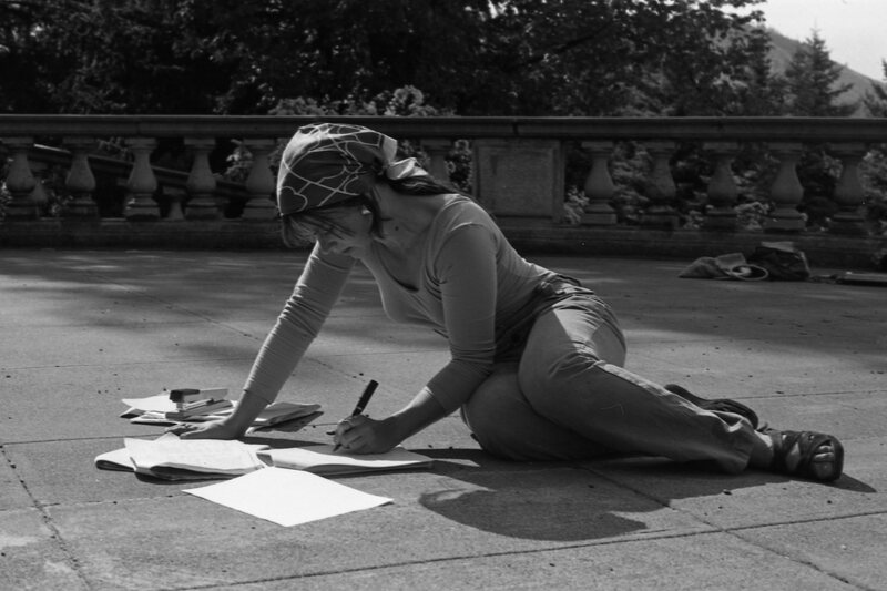 1977 Students, Paperwork Outdoors 04