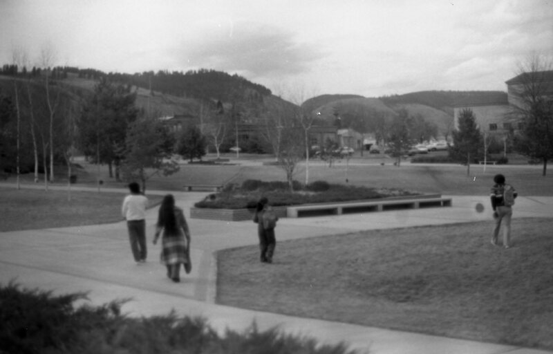 1983 Students, Walking on Campus 03