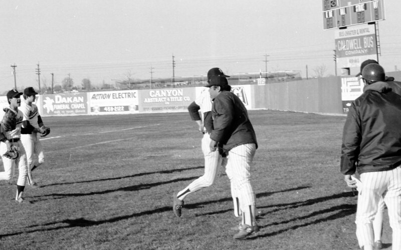 1987 Baseball Game in Caldwell, Idaho, Coaching 02