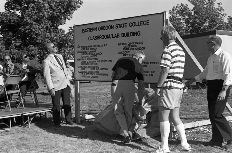 1988 Loso Hall, Groundbreaking Ceremony, Sign 11