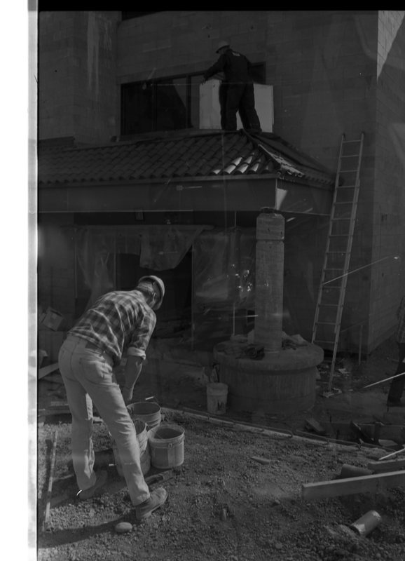 1989 Walter M. Pierce Library, Exterior Work 05
