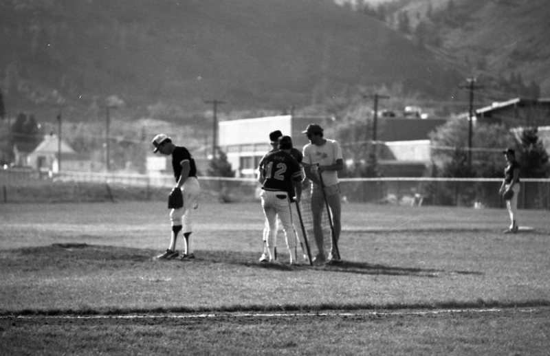 1985 Baseball Practice, Pitcher 01