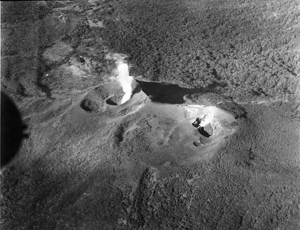 Aerial, Smoking Volcano