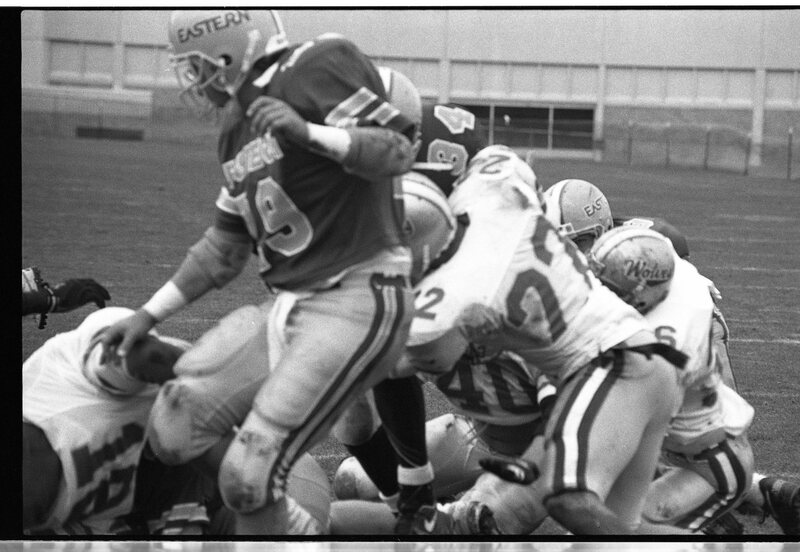 1991 Football Action, Western Oregon University at EOSC 36