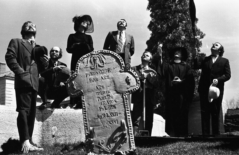 1974 Employees, Mock Funeral 08