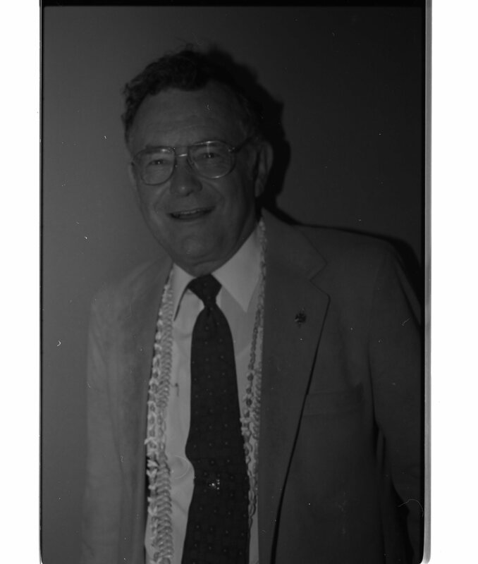 1988 Alumni Function, Award for George Fleshman 02