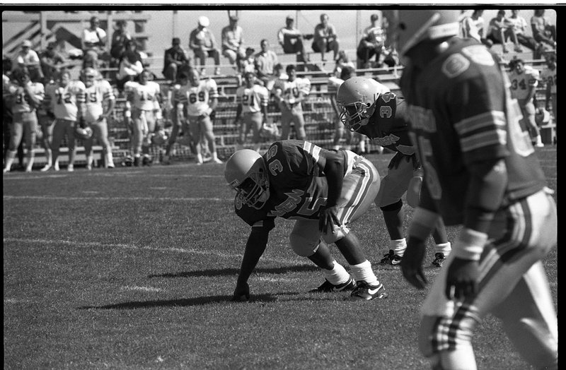 1991 Football, Alumni Game Action 01