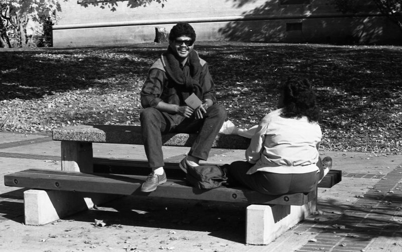 1985 Students, October Outdoor Candid Shots 04