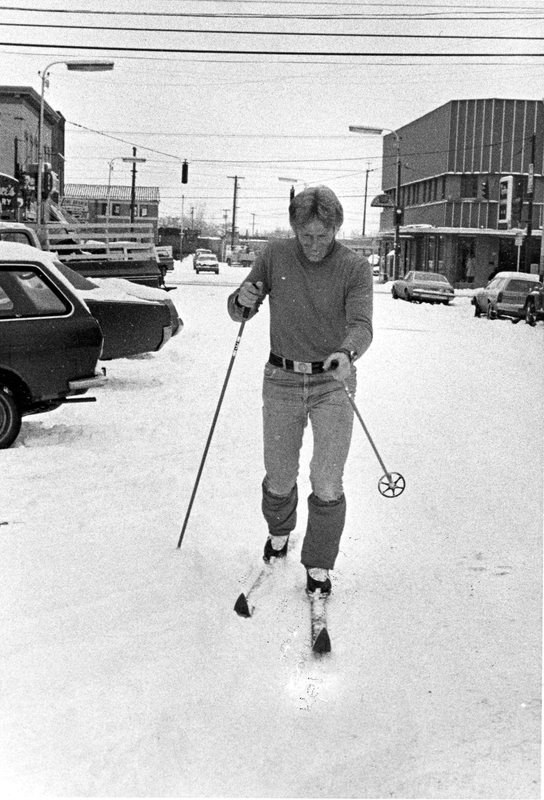 1977 Skiing Downtown