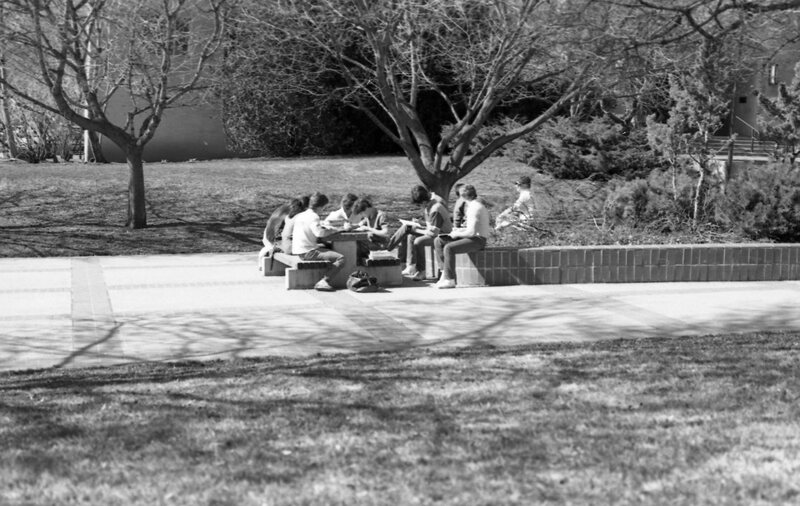 1986 Students, Outdoors in March 12