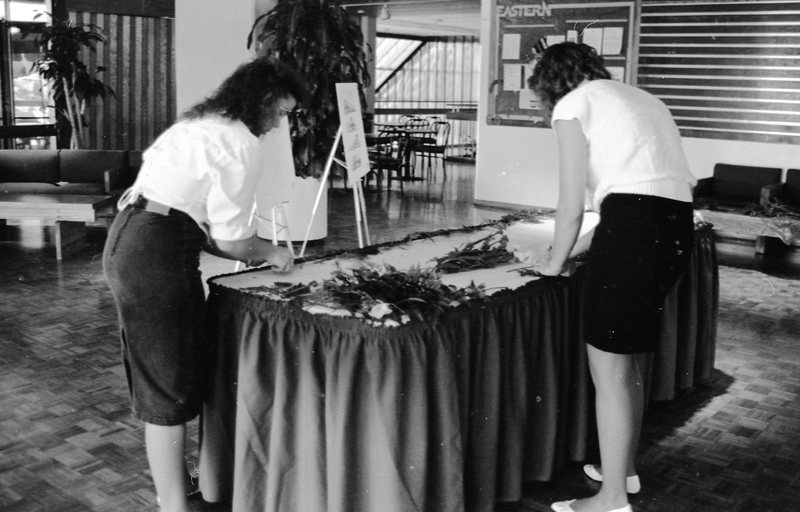 1988 Loso Hall, Groundbreaking Ceremony, Reception Set-up 01