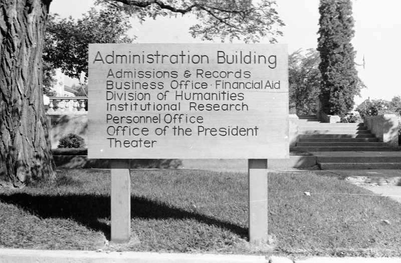 1975 Inlow Hall Sign