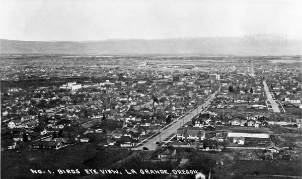 La Grande, 1920s Birds Eye View