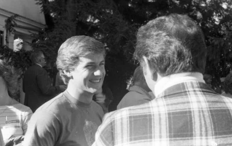 1983 Student Reception at President Dave Gilbert's House 03