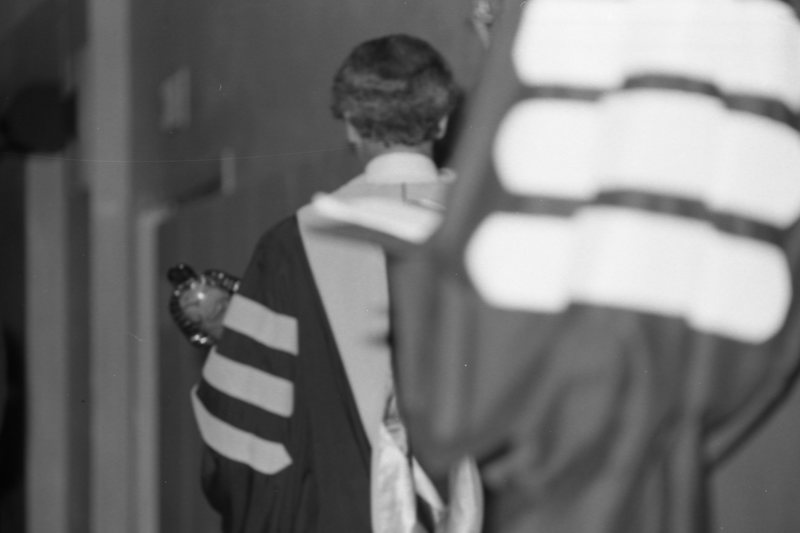 1985 Graduation, Faculty Walk 01