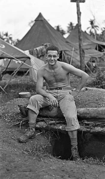 Fred Hill Sitting on Foxhole 1